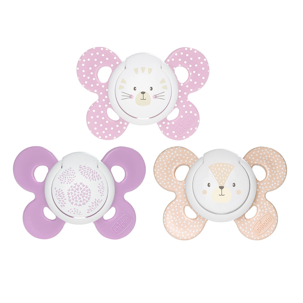 Πιπίλα Με Κρίκο 6-16m Ροζ Comfort Chicco (2 τεμ)