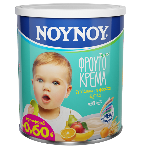Φρουτόκρεμα με 5 Φρούτα ΝΟΥΝΟΥ (300 g) -0,60€