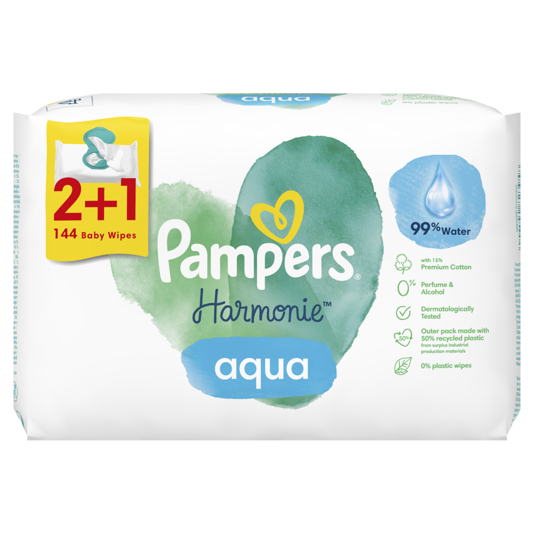 P&G Μωρομάντηλα Aqua Pure Pampers (3x48τεμ)