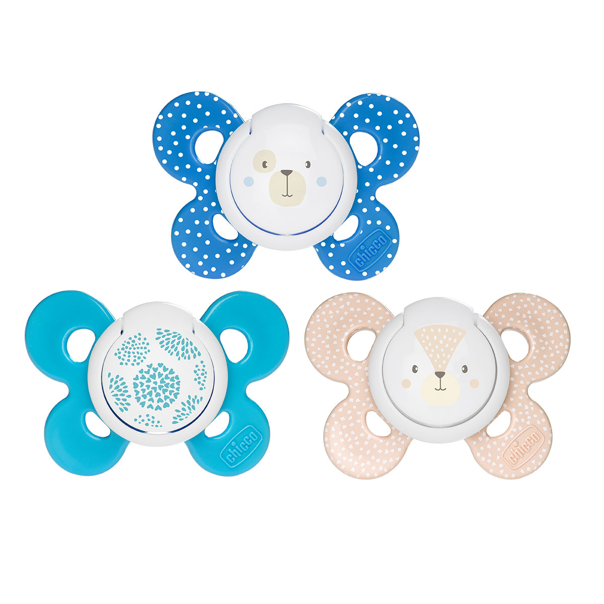 Πιπίλα Με Κρίκο 6-16m Mπλε Comfort Chicco (2 τεμ)