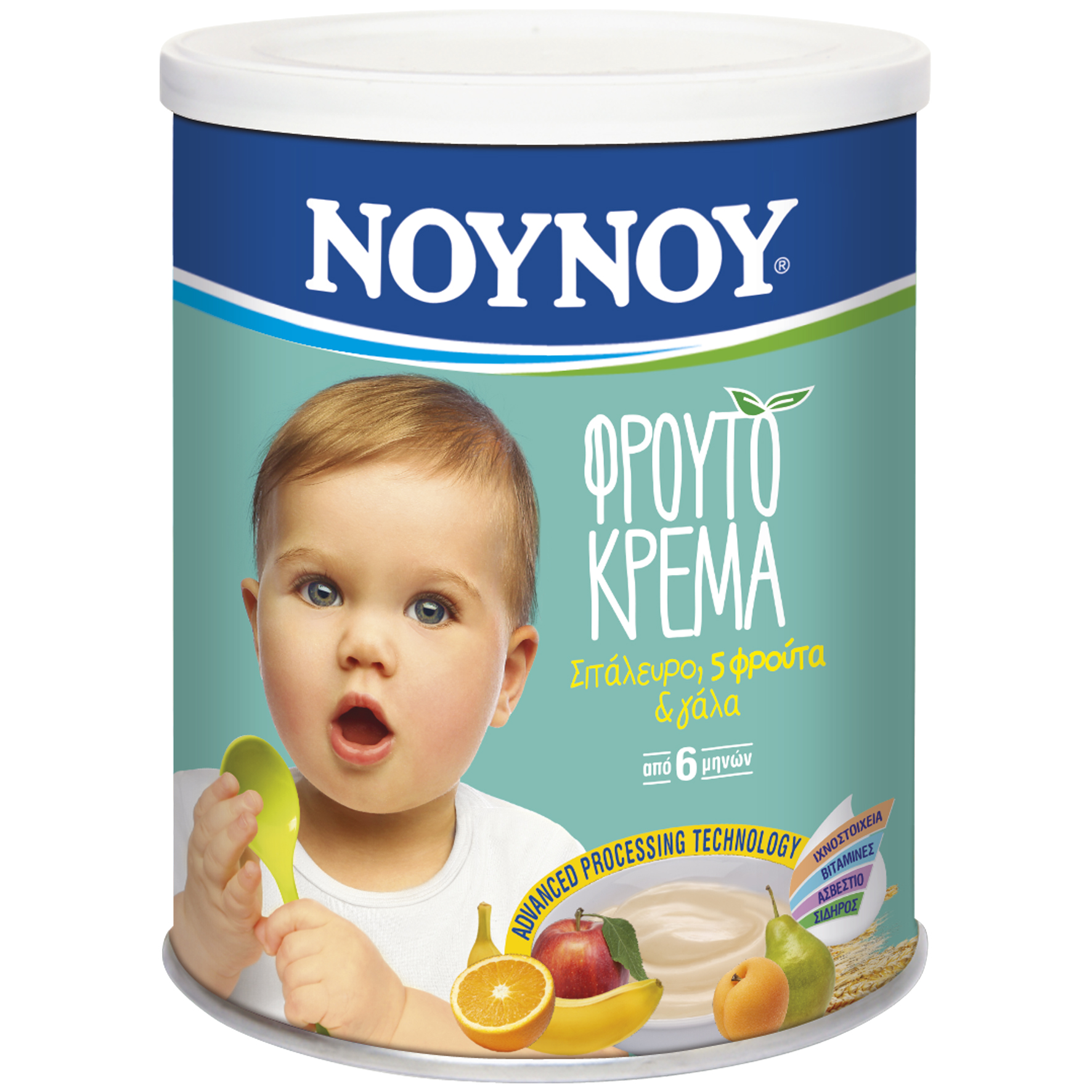 FrieslandCampina Hellas Φρουτόκρεμα με 5 Φρούτα Νουνού (300 g)