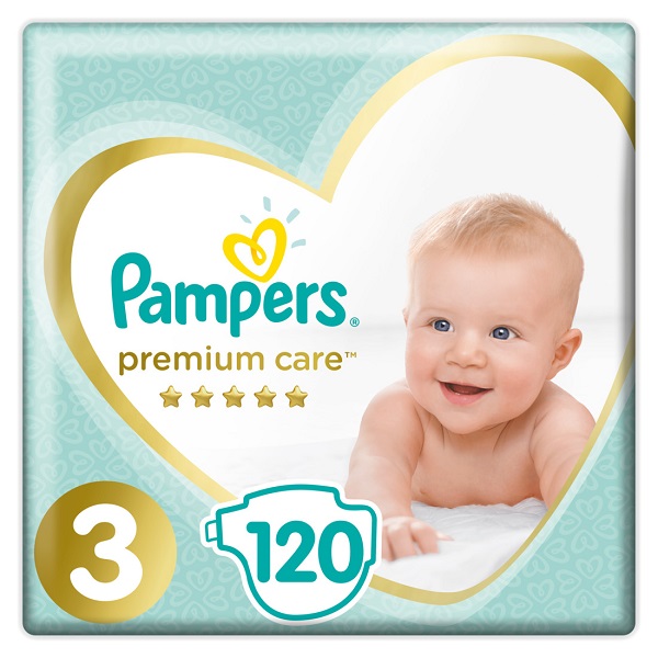 Πάνες Pampers Premium Care Μέγεθος 3 (6-10 kg) (120τεμ)