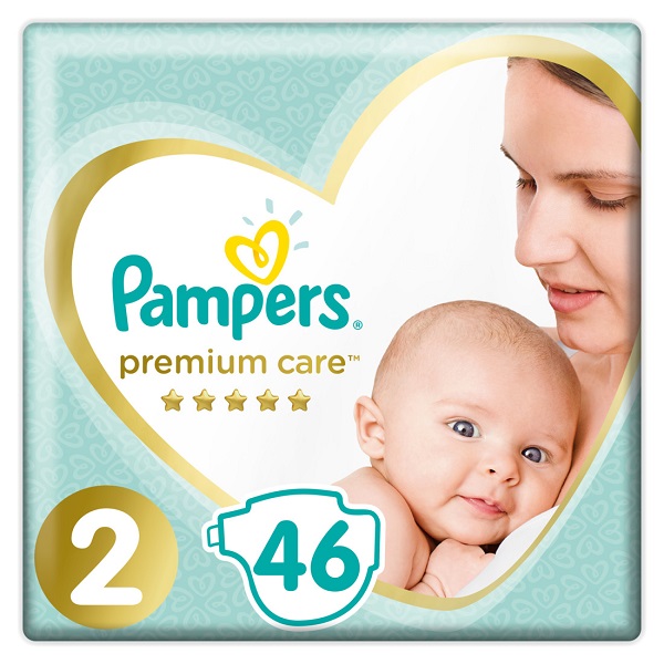 Πάνες Pampers Premium Care Μέγεθος 2 (4-8 kg) (46τεμ)