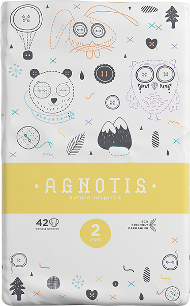 Βρεφικές Πάνες Νο2 (3-6kg) Agnotis (5×42τεμ) Economy Pack -40%