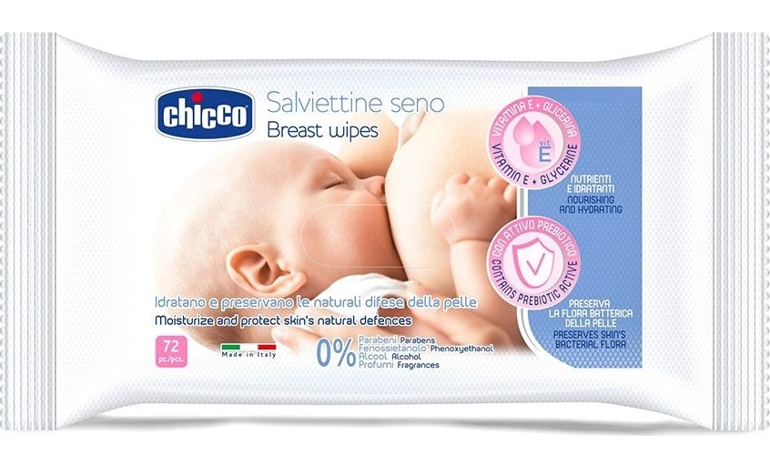 Μαντηλάκια Καθαρισμού στήθους Chicco (72 τεμ)