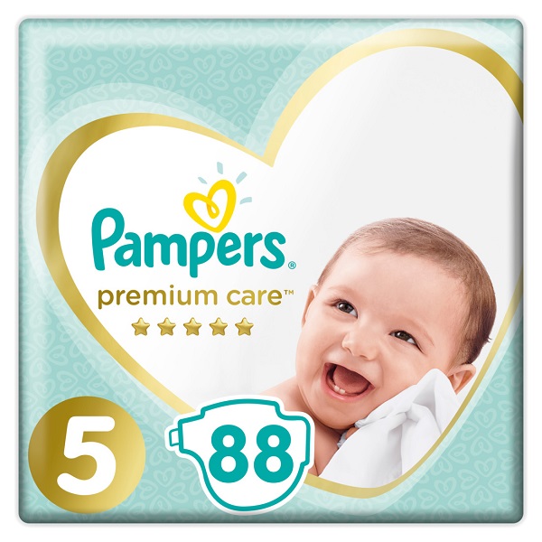 Πάνες Pampers Premium Care Μέγεθος 5 (11-16 kg) (88τεμ)