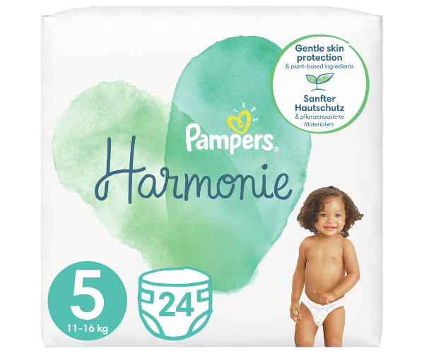 P&G Πάνες Harmonie Μέγεθος 5 (11kg-16kg) Value Pack Pampers (24τεμ)