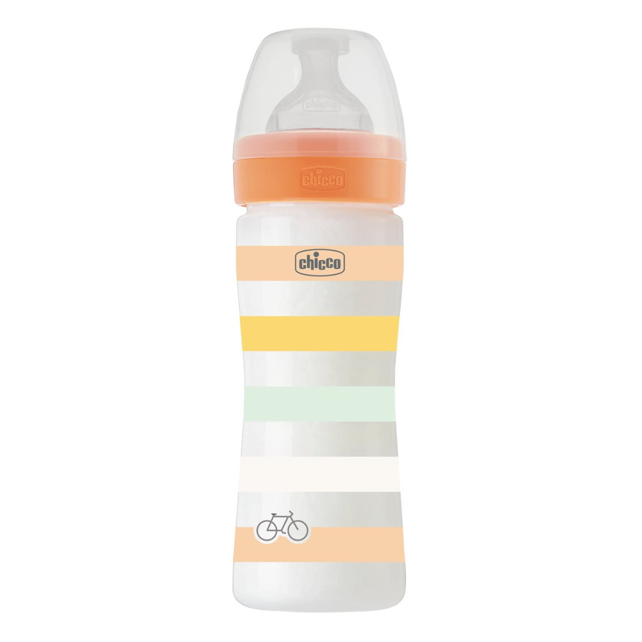 Μπιμπερό Well Being Πλαστικό Unisex με Θηλή Μέτριας Ροής Chicco (250ml)