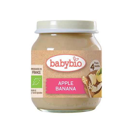 Βιολογική Φρουτόκρεμα Μήλο & Μπανάνα Babybio (130g)