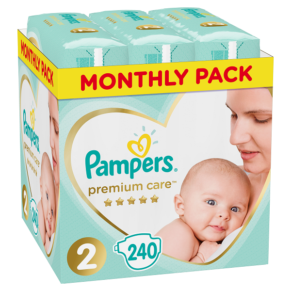 Πάνες Pampers Premium Care Μέγεθος 2 (4-8 kg) (240τεμ)