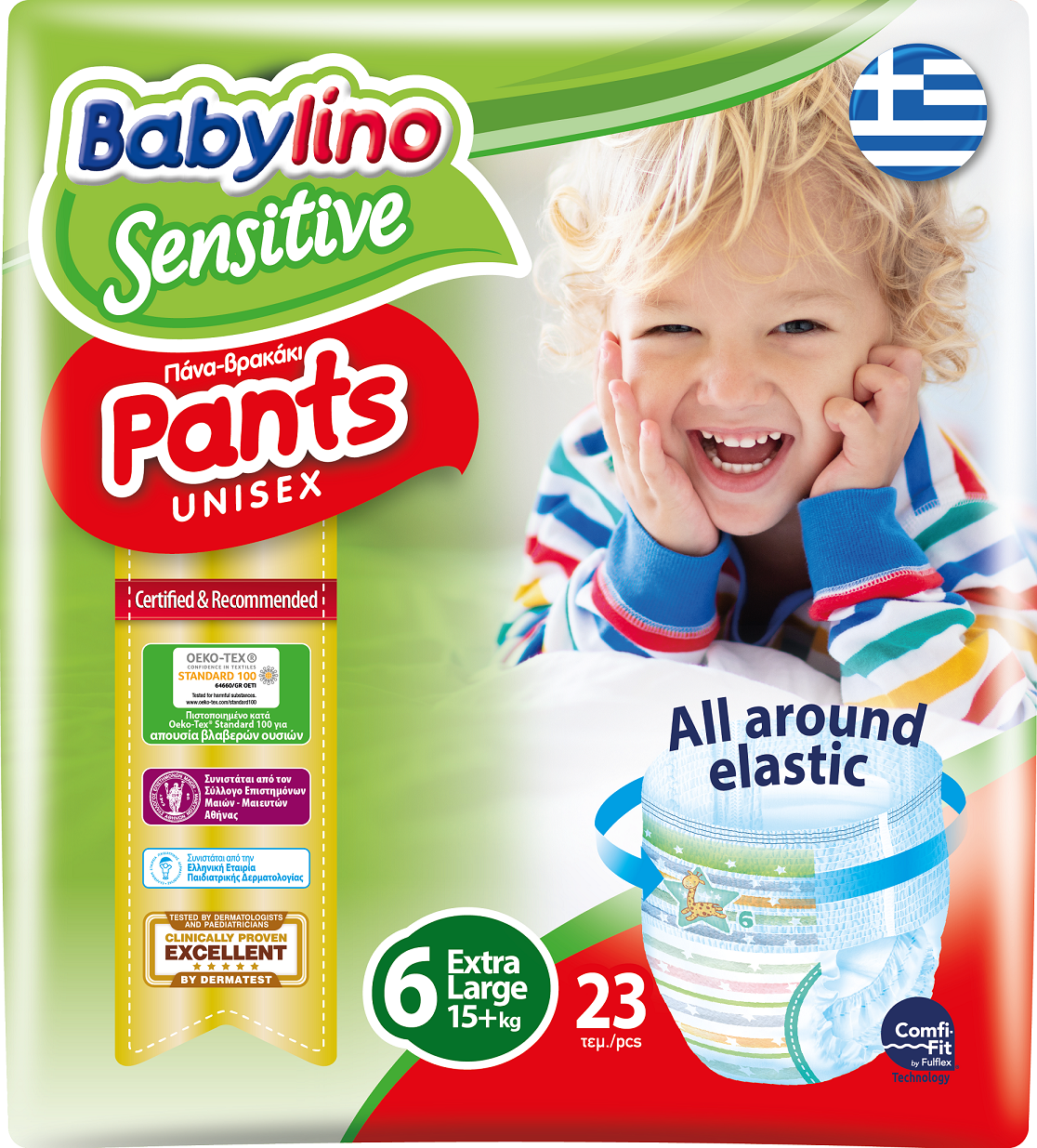Πάνες Βρακάκι Babylino Pants Unisex Extra Large No.6 (15+kg) (23 τεμ)