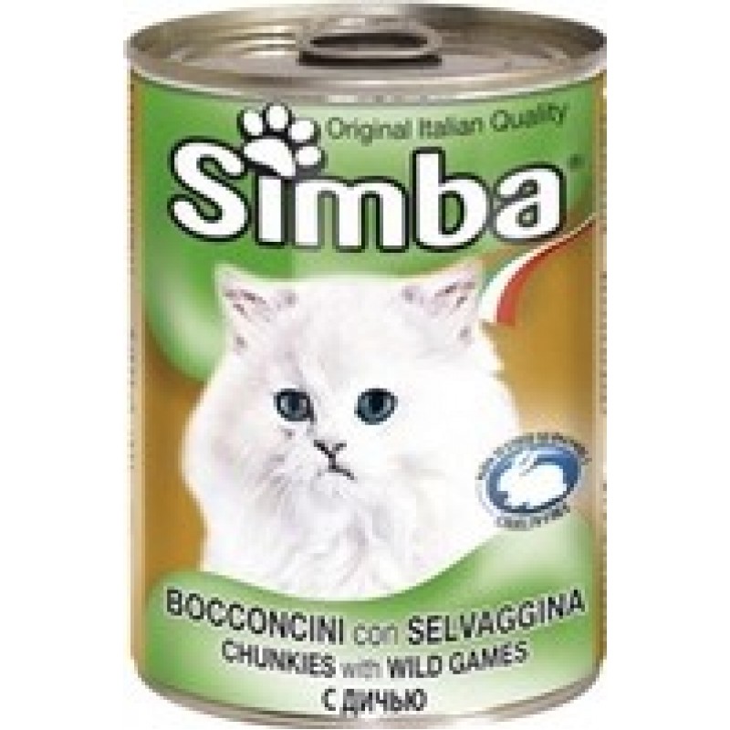 Κονσέρβα γάτας με Kυνήγι Simba (415g)