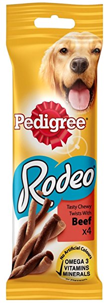 Σνακ για σκύλους Rodeo με Μοσχάρι Pedigree (4 τεμ)