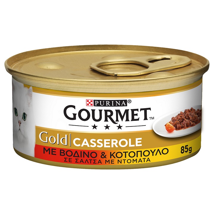 Food for cats Beef Chicken in Sauce Gourmet Gold 85g