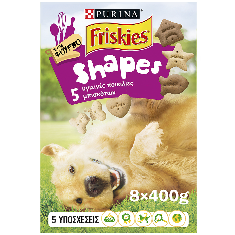 Nestle Σνακ Μπισκότα Shapes Friskies (400 g)
