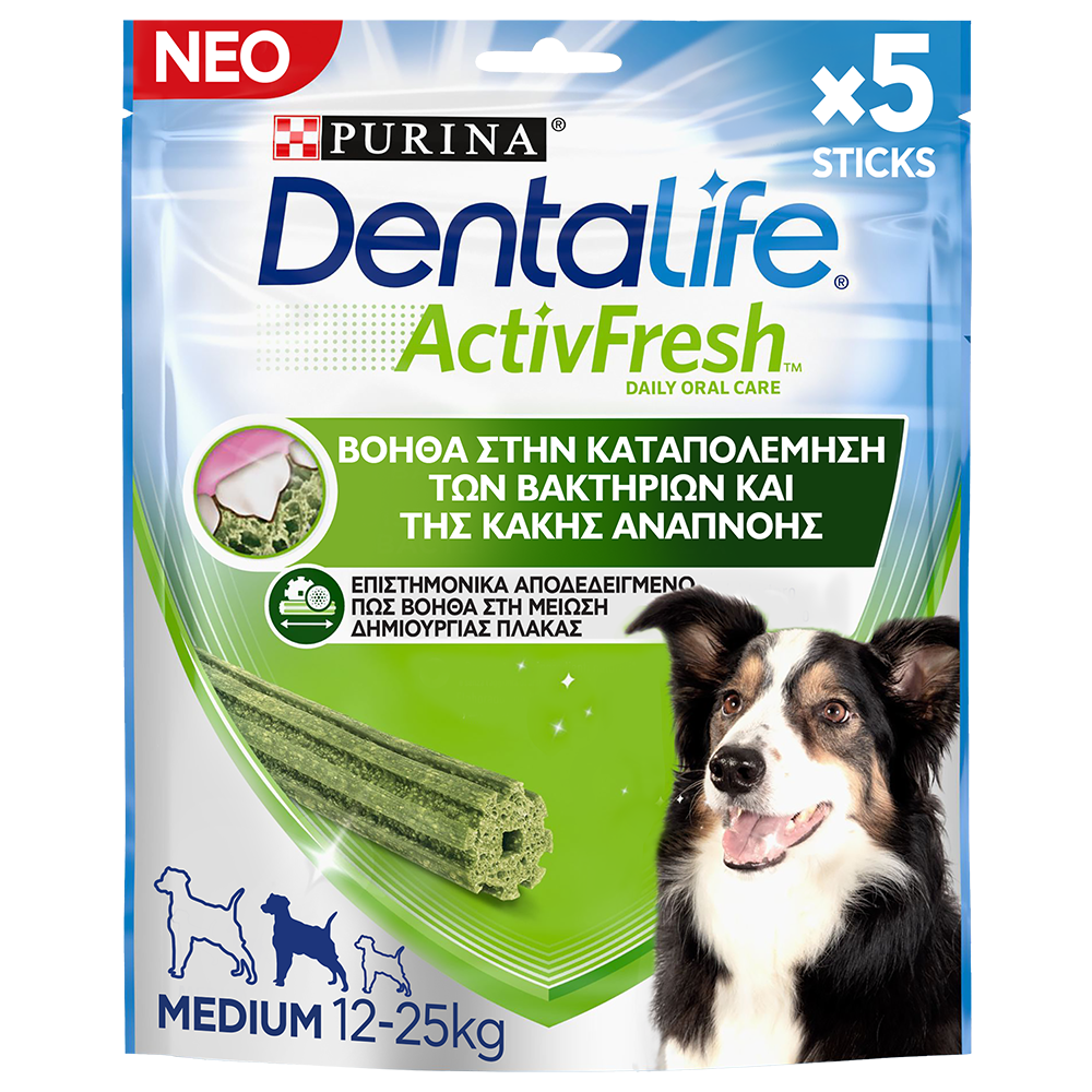 Nestle Σνακ Dentalife Activefresh Medium (115g)