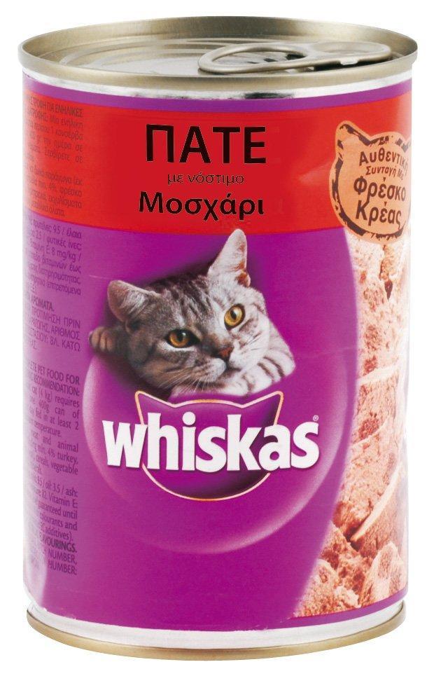 Mars Τροφή για γάτες με Μοσχάρι Πατέ Whiskas (400 g)
