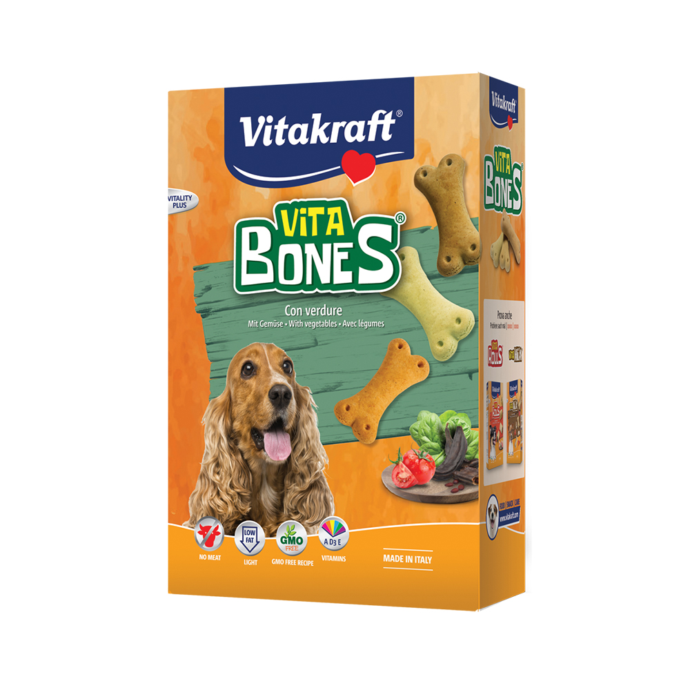 PETLINE Μπισκότα για το Σκύλο με λαχανικά Vita Bones Vitakraft (400g)