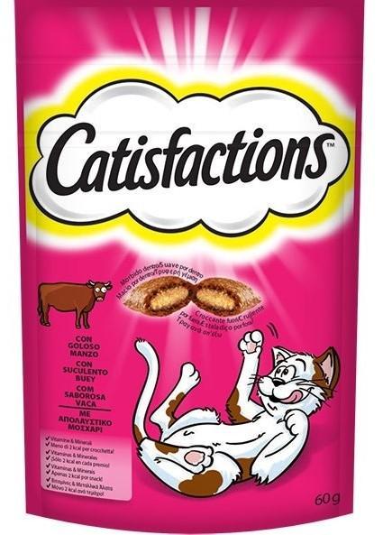 Mars Σνακ για γάτες με Μοσχάρι Catisfactions (60 g)