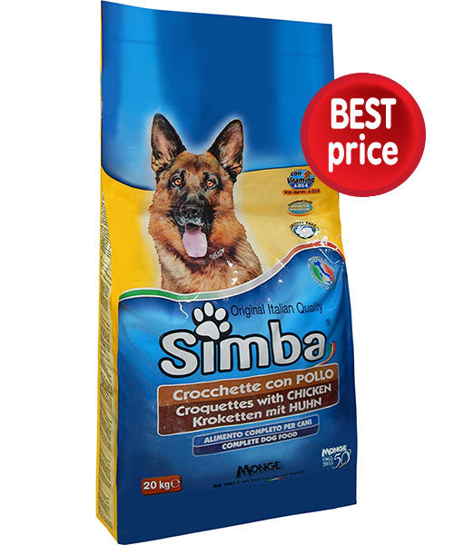 Simba dog food 20 kg hotsell