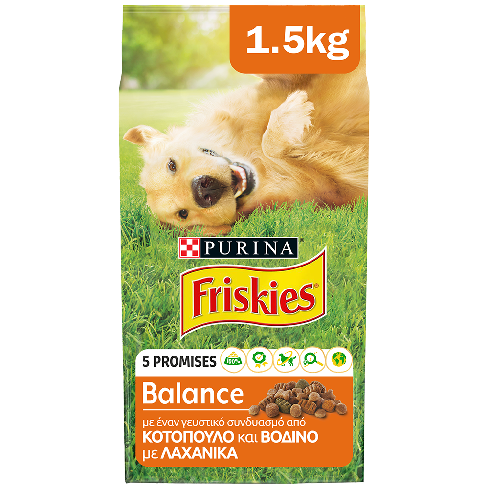 Nestle Ξηρά Τροφή Κοτόπουλο και Λαχανικά Friskies Balance (1,5 kg)
