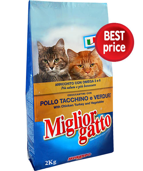 Κροκέτα Γάτας με Κοτόπουλο Miglior (2kg)