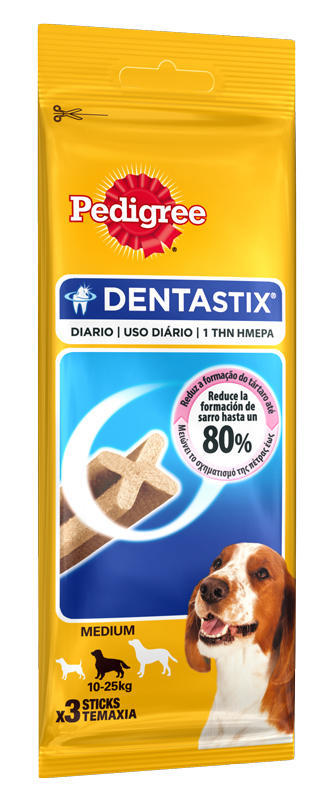 Σνακ για Μεσαίους Σκύλους Dentastix Pedigree (77g)
