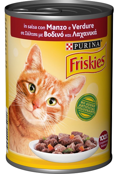 Τροφή για Γάτες Βοδινό Λαχανικά σε Σάλτσα Friskies (400 g)