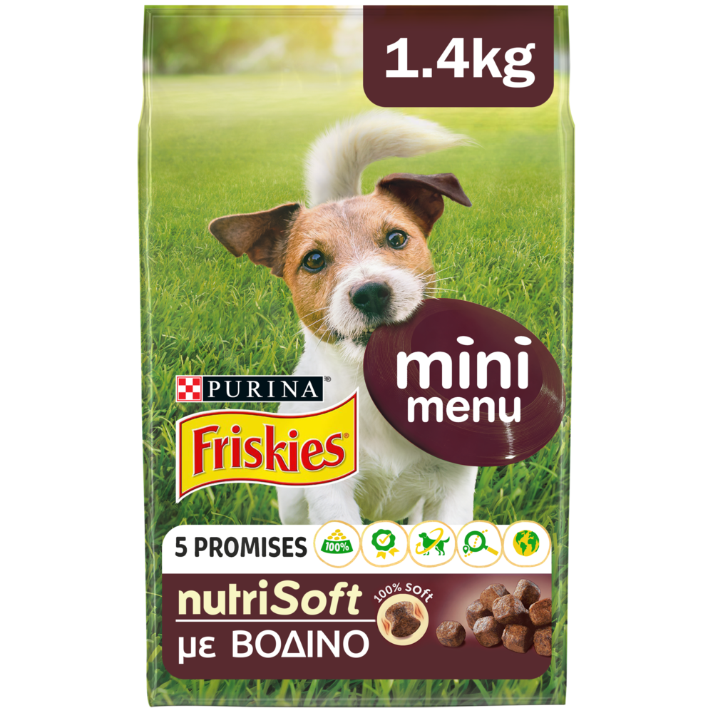 Nestle Friskies Mini Menu nutrisoft βοδινό (1,4 kg)
