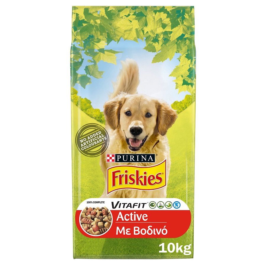 Dry Food With Beef Friskies Active 10 Kg E Fresh Gr