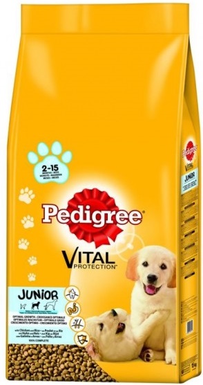 Ξηρά Τροφή για κουτάβια Junior Pedigree (2,2 Κg)