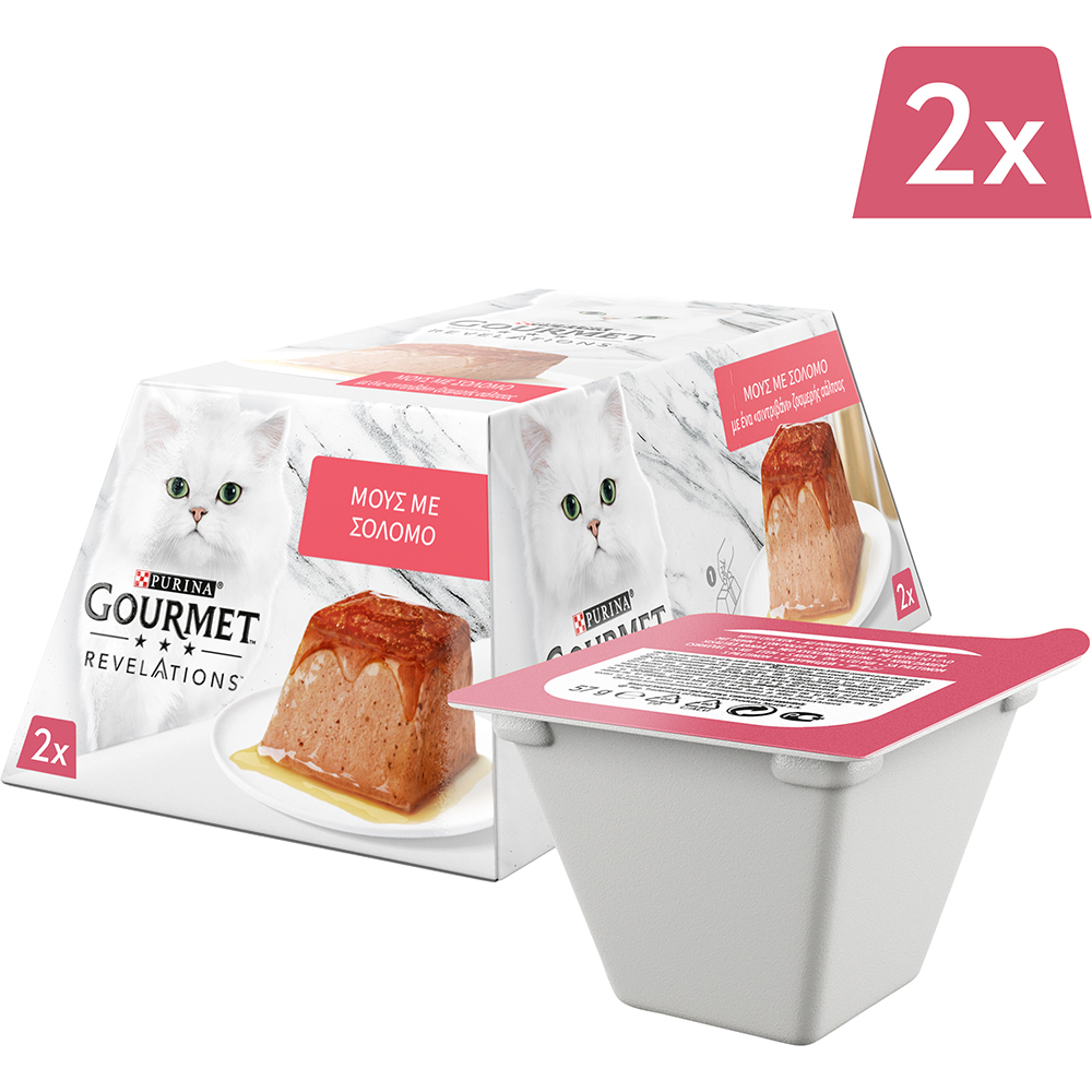 Μους με Σολομό Revelations Purina Gourmet (2x57g)