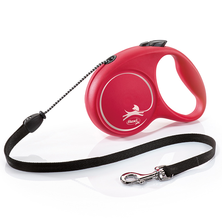 PETLINE Πτυσσόμενος Οδηγός Κόκκινος 5μ Fun M Cord Flexi (1τεμ)