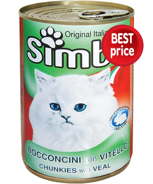 Simba Κονσέρβα γάτας με Μοσχάρι Simba (415g)