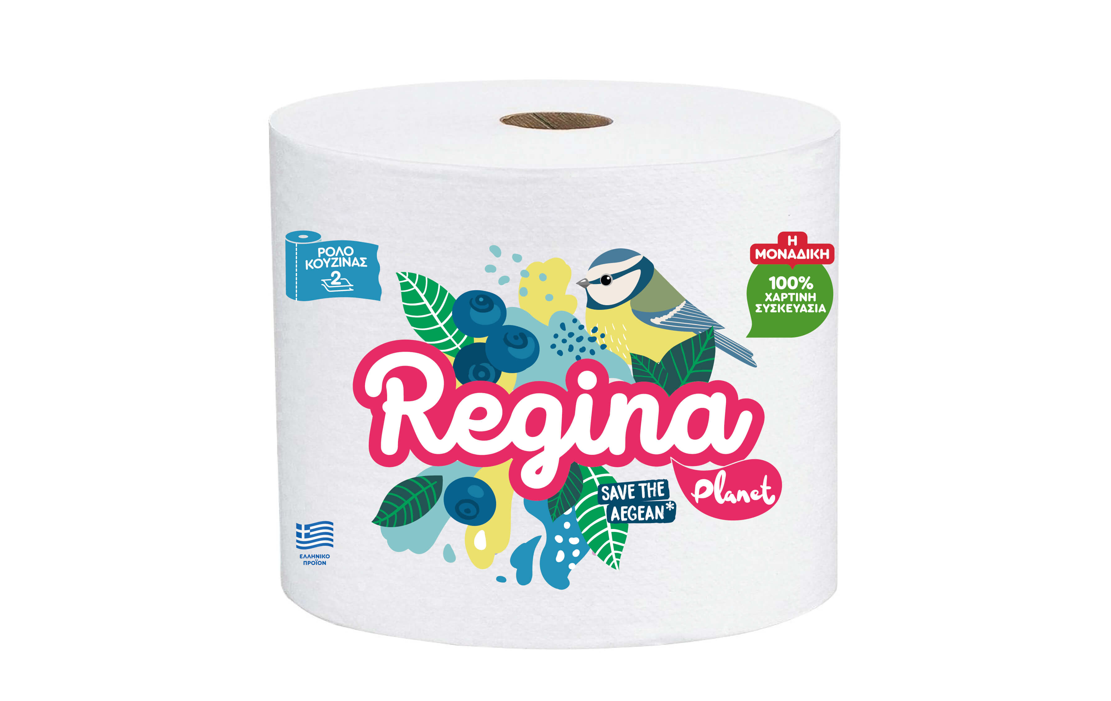 Χαρτί Κουζίνας 2φυλλο Regina Planet (1 τμχ / 420g)