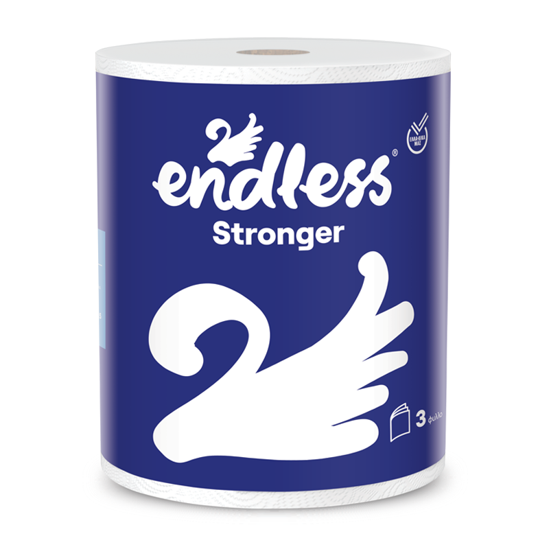 Χαρτί Κουζίνας 3φύλο Stronger Endless (600g)