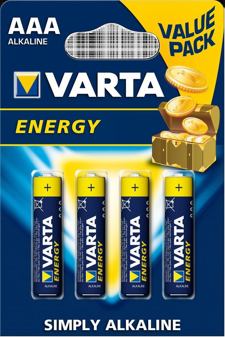 Μπαταρίες Αλκαλικές Energy Simply AAA Varta (4τεμ)