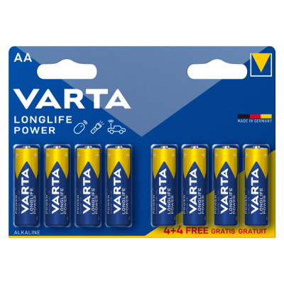 Μπαταρίες Αλκαλικές High Energy AA 4+4 Varta (8τεμ)