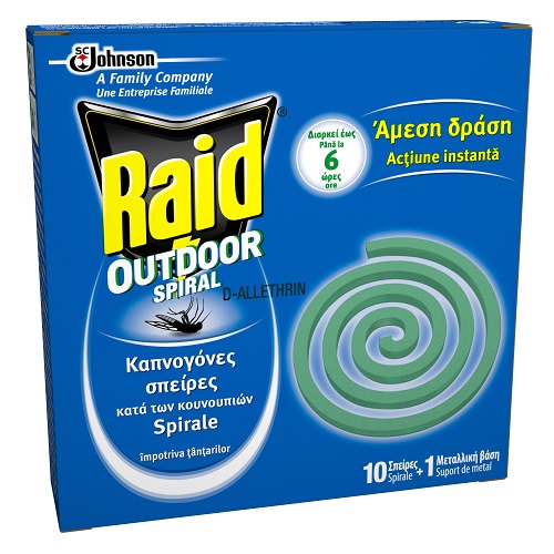 Καπνογόνες Σπείρες Κατά των Κουνουπιών Raid (10τεμ)