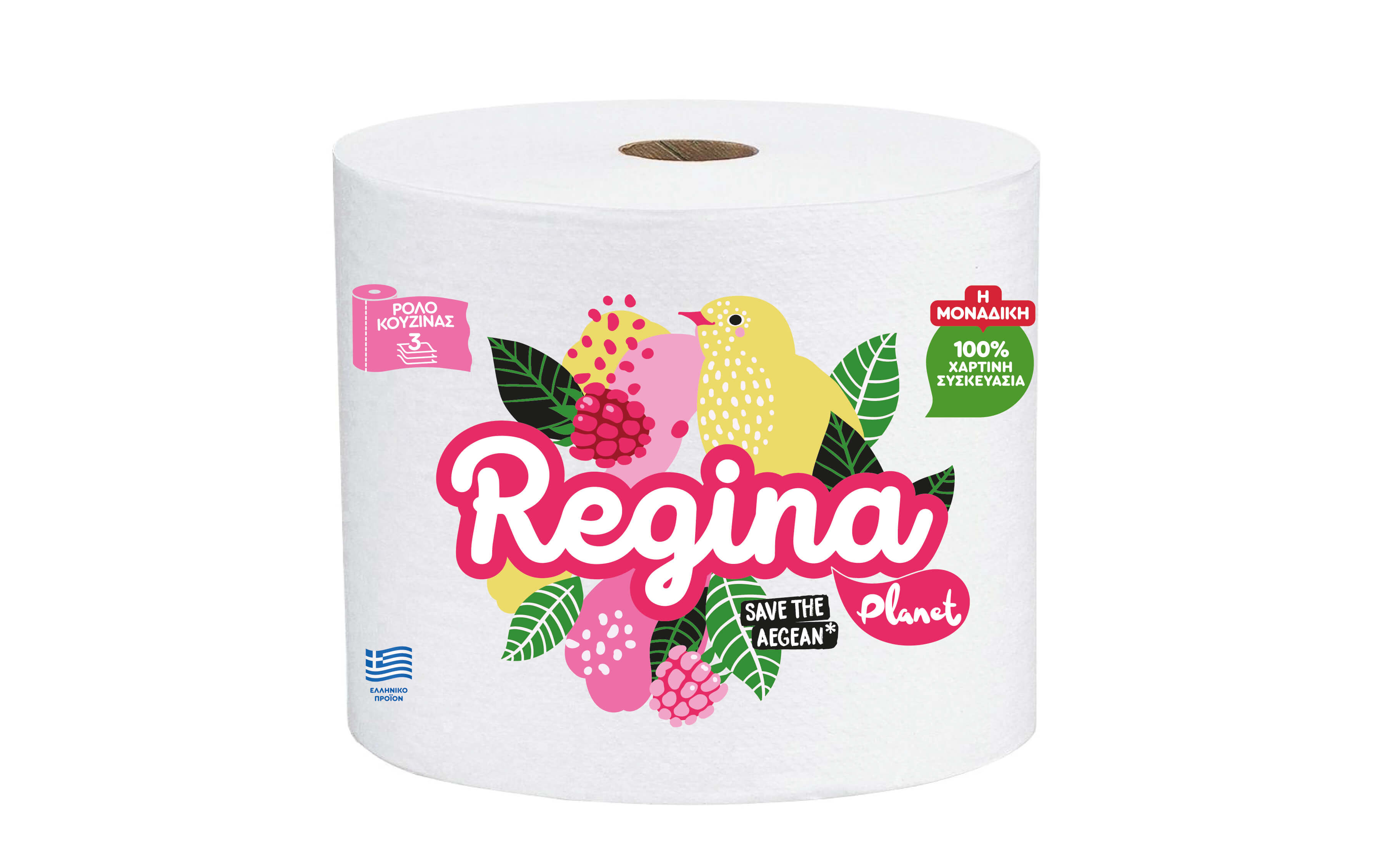 Χαρτί Κουζίνας 3φυλλο Regina Planet (1 τμχ / 500g)