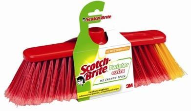 Σκούπα Λεπτό Βίδωμα Κόκκινο Scotch Brite (1 τεμ)