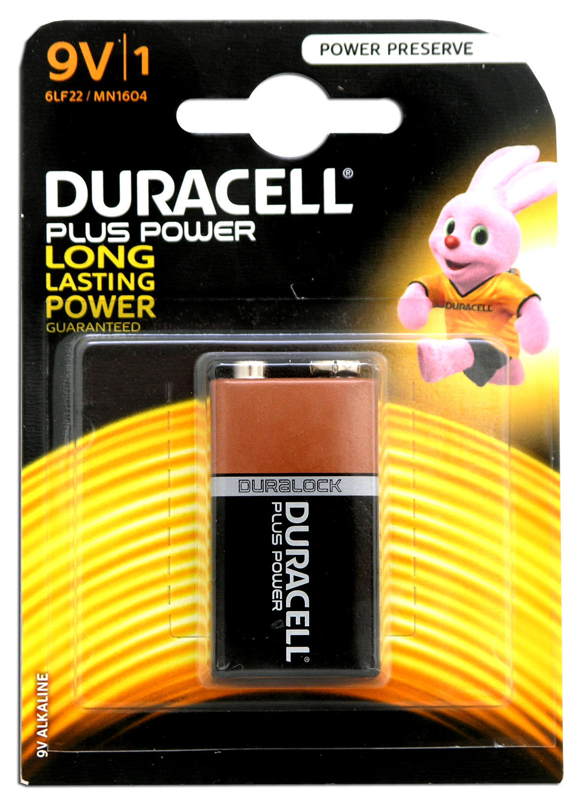 Μπαταρία Αλκαλική Plus 9V 1τεμ.Duracell