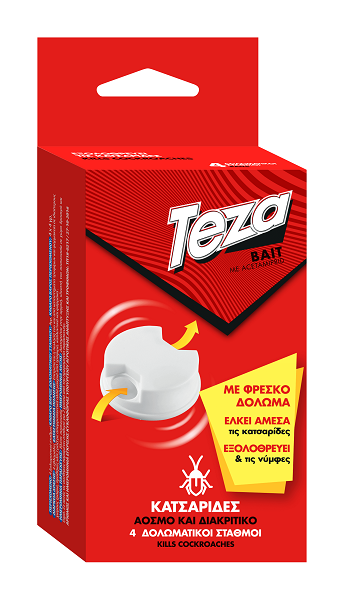 Κατσαριδοκτόνο Δόλωμα Άοσμο Teza (4τεμ)