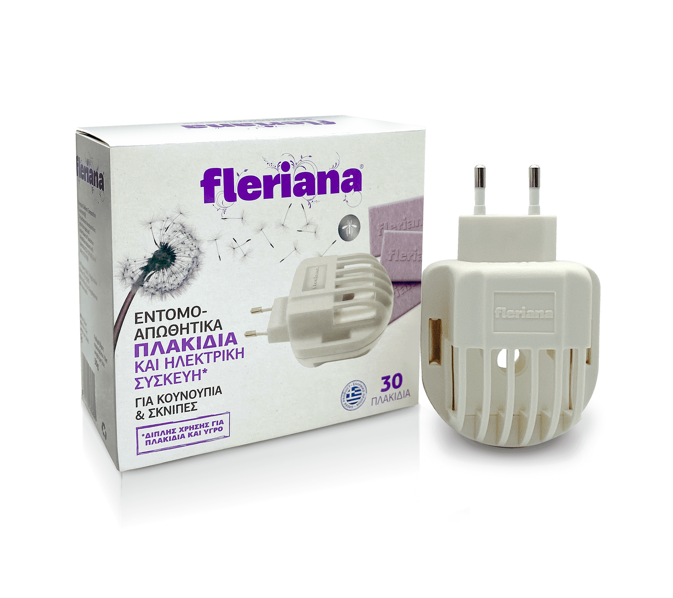 Εντομοαπωθητικά Πλακίδια & συσκευή Fleriana (1 τεμ)