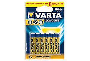 Μπαταρίες Αλκαλικές Long Life AAA Varta (6τεμ)
