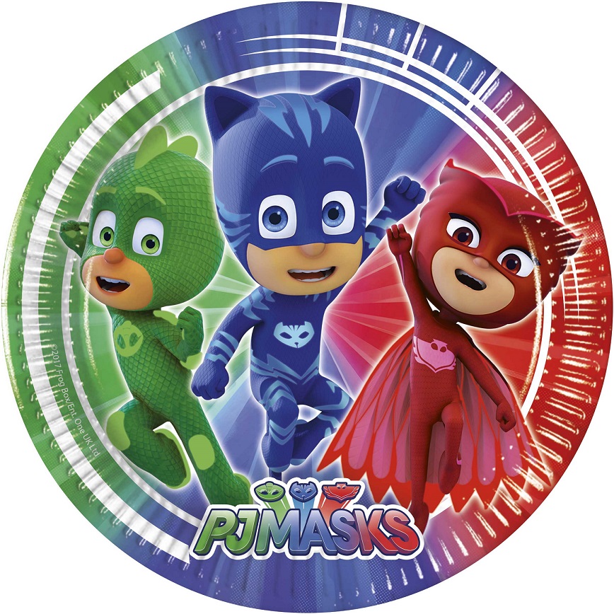 Πιάτα Χάρτινα Μεσαία 20cm Pj Masks (8 τεμ)
