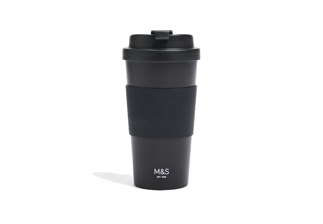 Marks & Spencer Κούπα με Καπάκι Ταξιδίου Μαύρη Marks & Spencer (1τεμ)