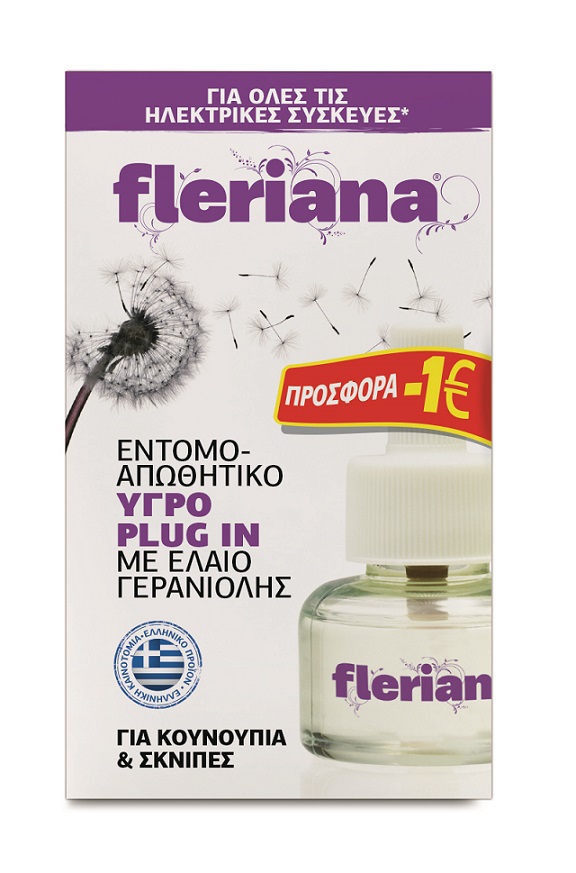 Φυσικό εντομοαπωθητικό υγρό ανταλλακτικό Fleriana (30ml) -1€