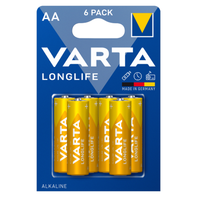 Μπαταρίες Αλκαλικές Long Life AA Varta (6τεμ)