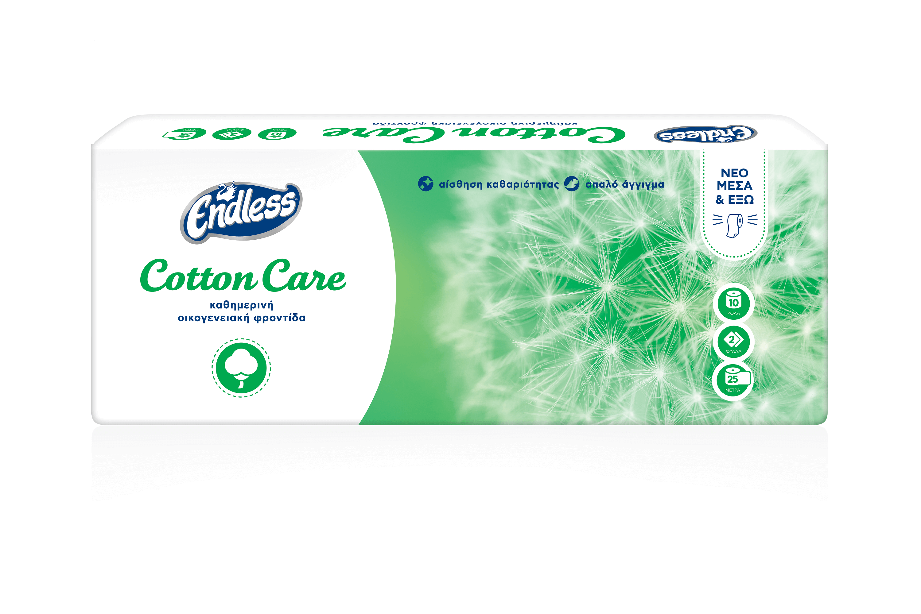 Ρολό Υγείας Cotton Care 2φυλλο Endless (10 ρολά*80g)